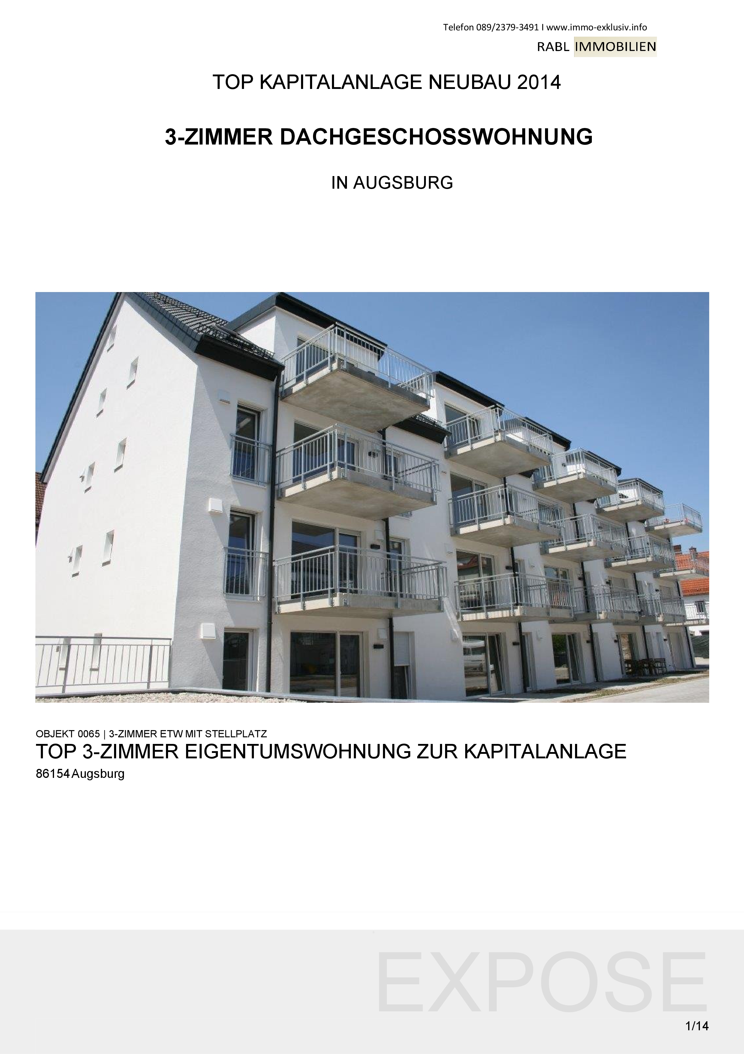 Expose ETW 16 Pestalozzistrasse 5 Augsburg 02.18-001