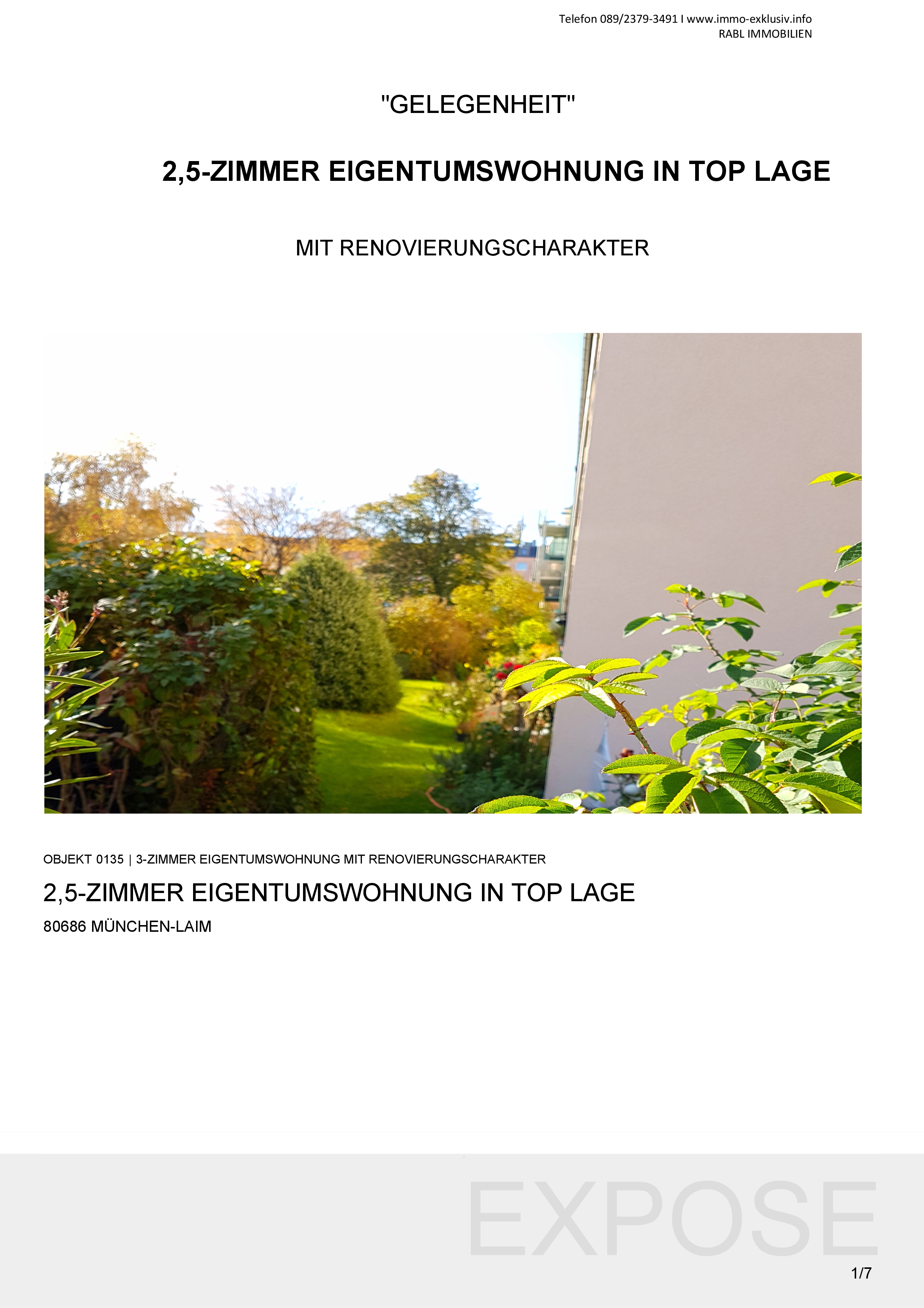 Expose München-Laim, Gotthardstr.39 10.17-001